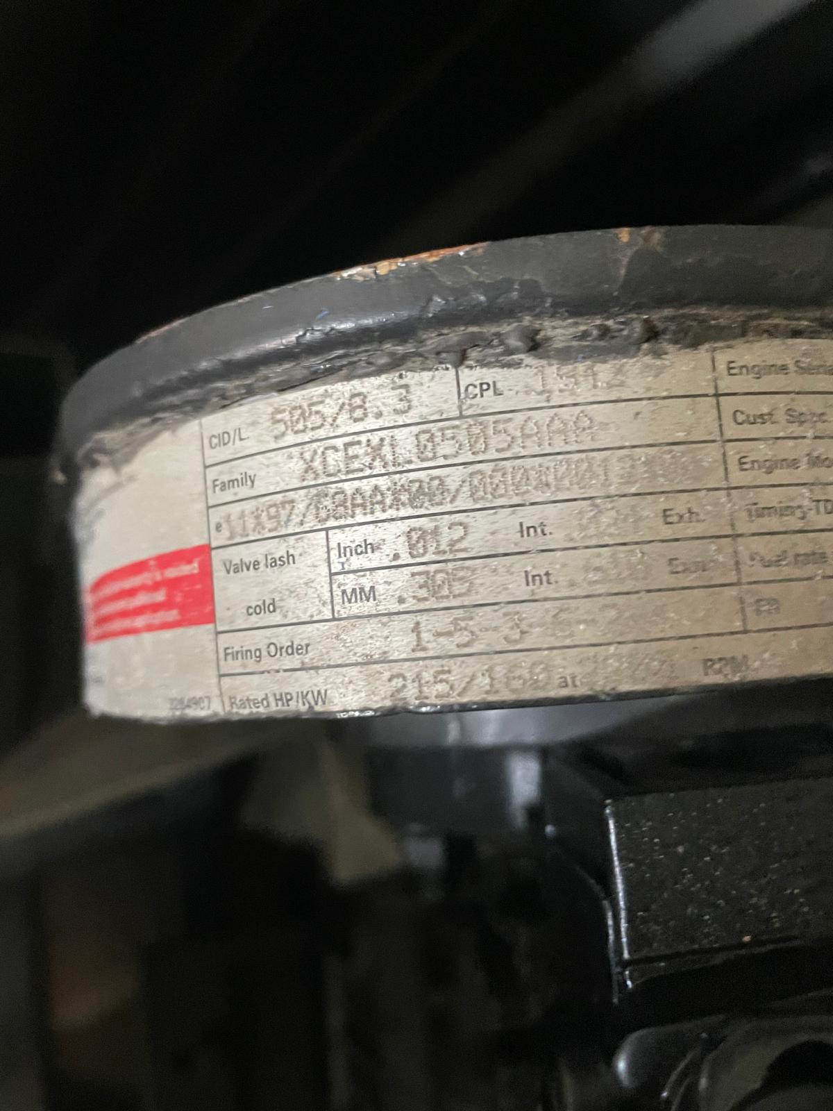 Motore Cummins 6CTA8.3-C215 ricondizionato – 215 HP / 160 kW