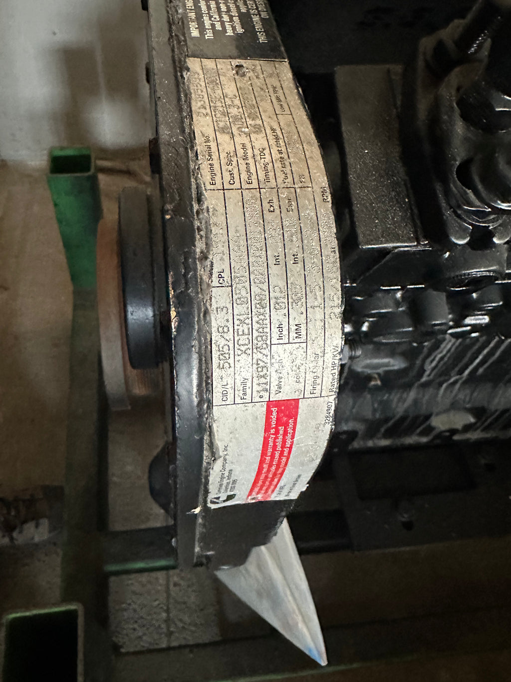motore Cummins 6CT 8.3 XCEXL0505AAA MOD 5058.3